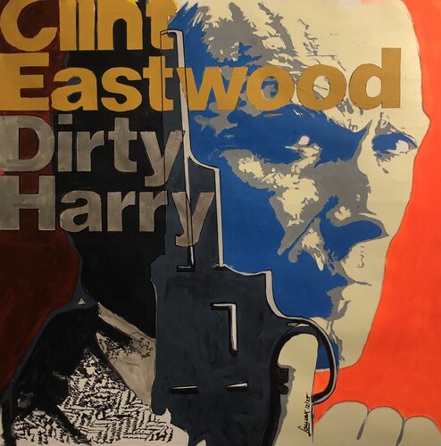 Clint Eastwood "Dirty Harry" di Maximilian Lochner "Lomax", Pittura in vendita su Singulart