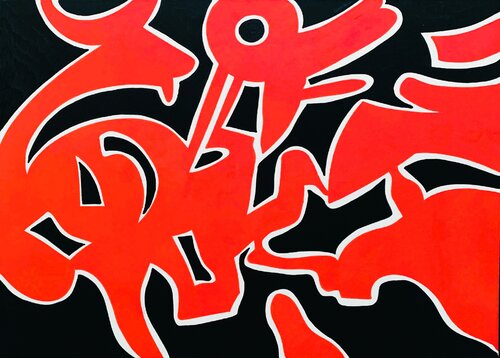 composizione numero  52 von fabrizio sironi, Malerei kaufen auf Singulart