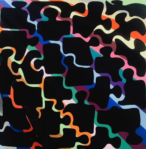 connessioni umane von fabrizio sironi, Malerei kaufen auf Singulart