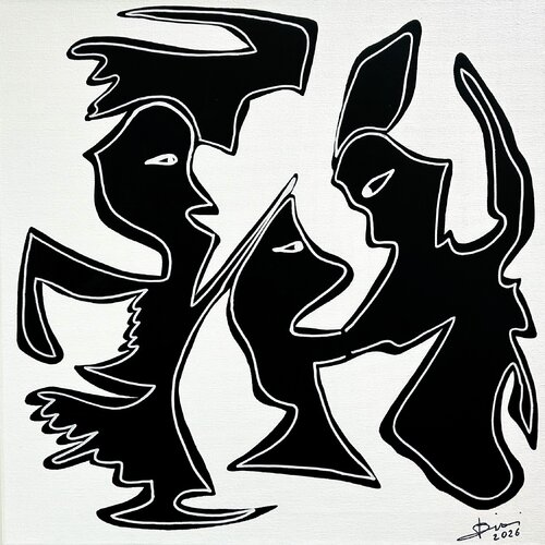 connessioni invisibili von fabrizio sironi, Malerei kaufen auf Singulart