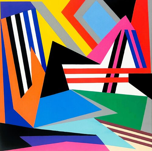 l’energia vibrante della città by fabrizio sironi, Painting for Sale on Singulart