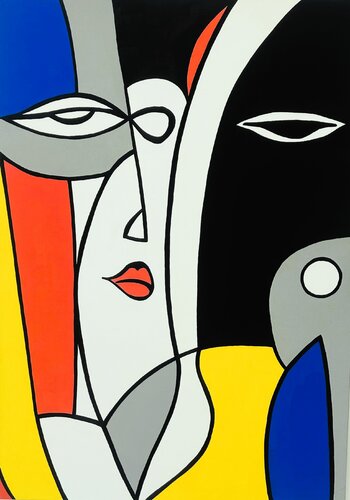 la dualità e l’armonia by fabrizio sironi, Painting for Sale on Singulart
