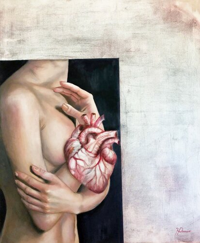 Cuore Aperto- La forza di una donna by maria romano, Painting for Sale on Singulart