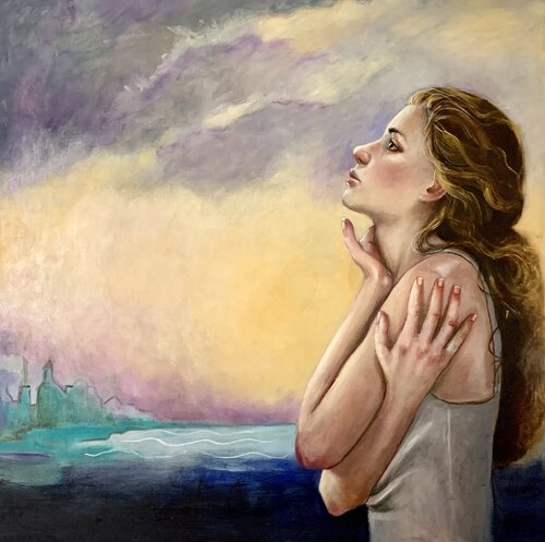Al confine dell' Anima van maria romano, Schilderij te koop op Singulart