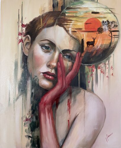 Il Sole che mi abita von maria romano, Malerei kaufen auf Singulart