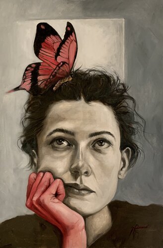 Pensiero Alato van maria romano, Schilderij te koop op Singulart