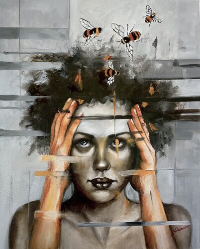 Ronzio Mentale par maria romano, Peinture en vente sur Singulart