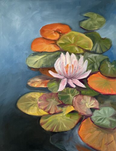 Petali sull’acqua van maria romano, Schilderij te koop op Singulart