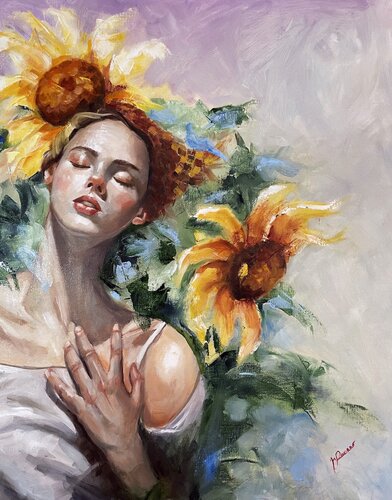 Figlia del Sole von maria romano, Malerei kaufen auf Singulart