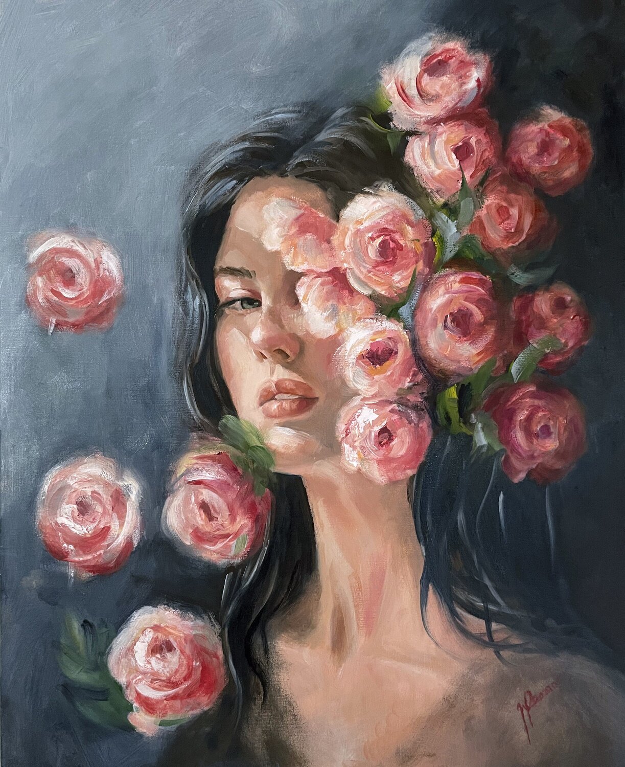 Ritratto in fiore maria romano