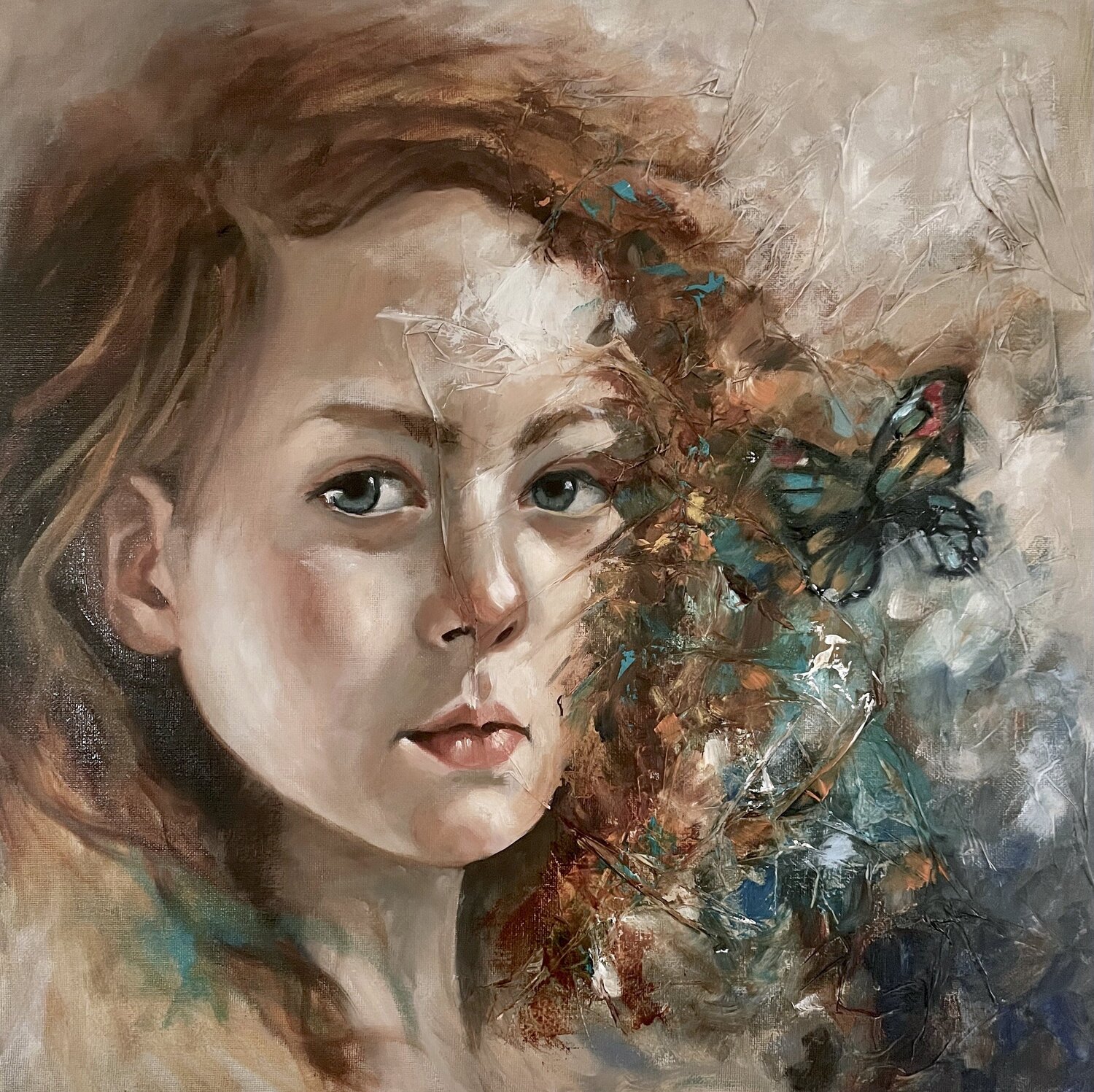Materia e Identità maria romano Origineel schilderij te koop