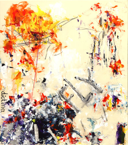 f l y (HÖLDERLIN) par Siegfried Bausch, Peinture en vente sur Singulart