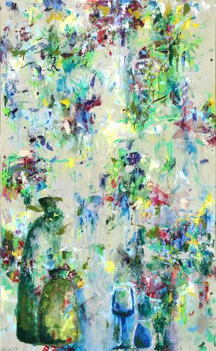 wasserkelch und bronzeglocke (A) par Siegfried Bausch, Peinture en vente sur Singulart