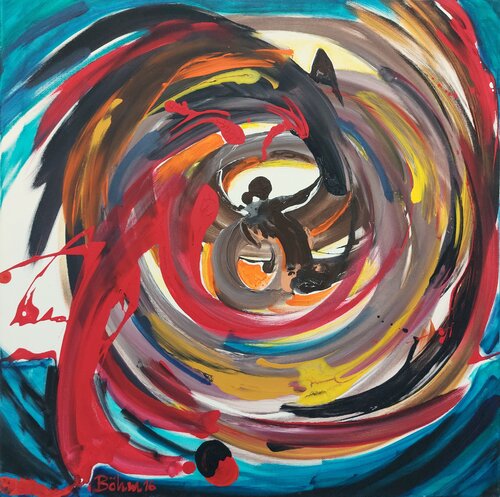 Hassgefühle kreisen um das Ich di Matthias Maria Boehm, Pittura in vendita su Singulart