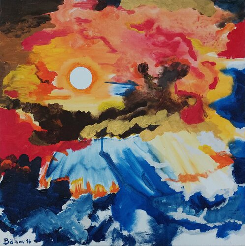 Ich bleibe bis die Wolken verglühen de Matthias Maria Boehm, Pintura a la venta en Singulart