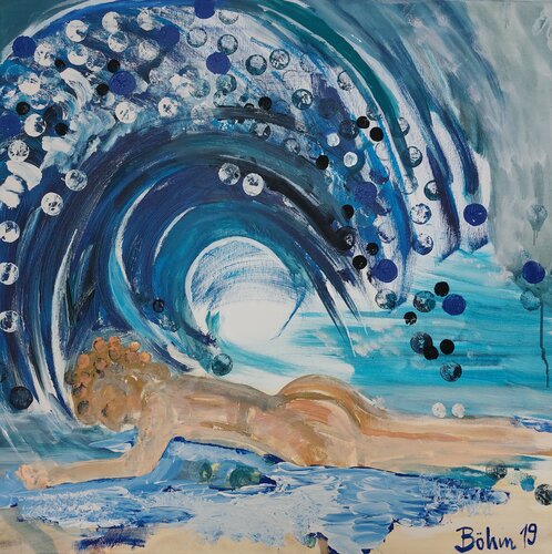 Von der Brandung der Masse überspült von Matthias Maria Boehm, Malerei kaufen auf Singulart