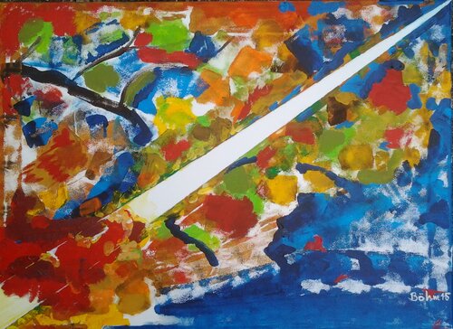 Ein Lichtstrahl erwärmt van Matthias Maria Boehm, Schilderij te koop op Singulart