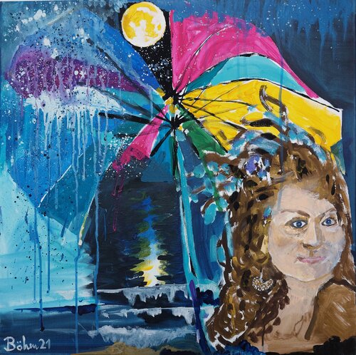 Ich lass dich nicht im Regen stehen di Matthias Maria Boehm, Pittura in vendita su Singulart