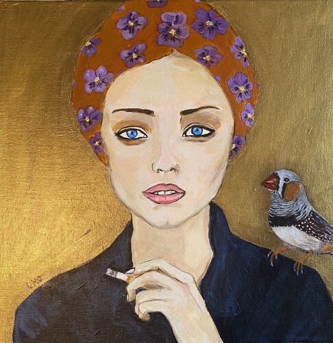 Madame rêve di Muriel Ho Paintings, Pittura in vendita su Singulart