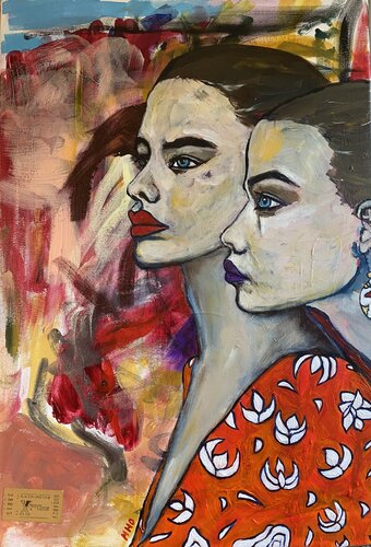 L’attente van Muriel Ho Paintings, Schilderij te koop op Singulart