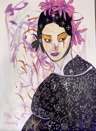 La Reine par Muriel Ho Paintings, Peinture en vente sur Singulart