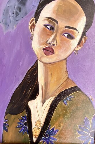 Lucie au pays des songes by Muriel Ho Paintings, Painting for Sale on Singulart