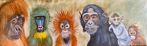 Monkey Soul von Muriel Ho Paintings, Malerei kaufen auf Singulart