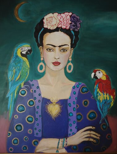Frida au coeur sacré von Muriel Ho Paintings, Malerei kaufen auf Singulart