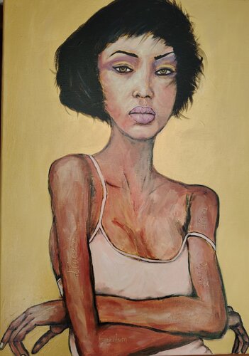 Little Nina von Muriel Ho Paintings, Malerei kaufen auf Singulart