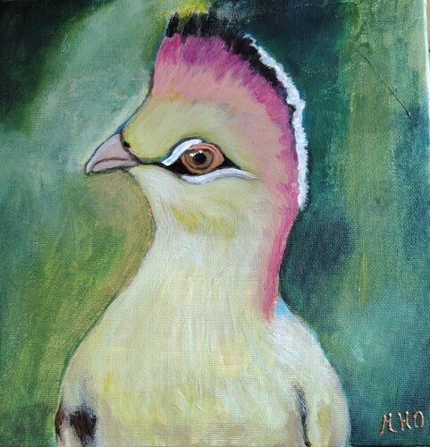 Touraco de livingstone by Muriel Ho Paintings, Painting for Sale on Singulart