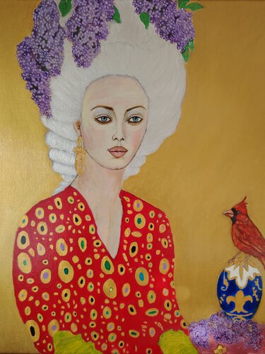 Marie Antoinette aux lilas by Muriel Ho Paintings, Painting for Sale on Singulart