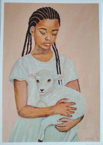 Veilleuse d'âme van Muriel Ho Paintings, Afdruk te koop op Singulart