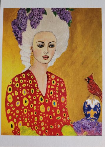 Marie Antoinette aux lilas by Muriel Ho Paintings, Print for Sale on Singulart