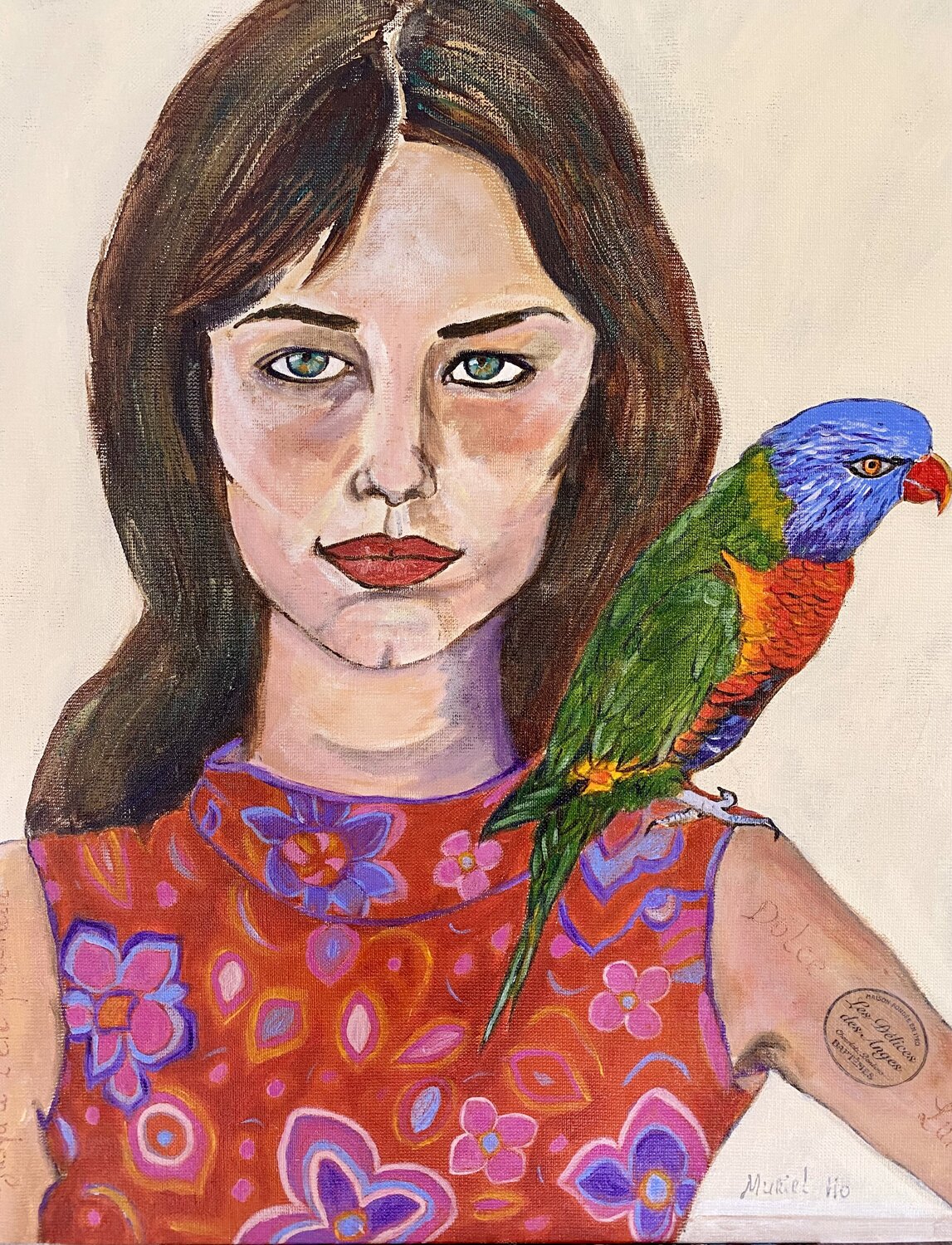 Charlotte au loriquet Muriel Ho Paintings