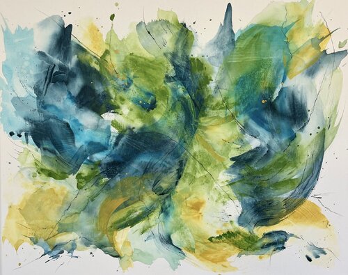 Oasis of the Heart de Juli Rubin, Pintura a la venta en Singulart