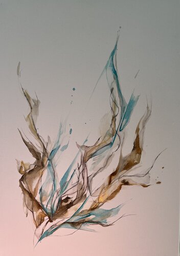 Moments/ softly unfolding Nr. 7 von Juli Rubin, Malerei kaufen auf Singulart