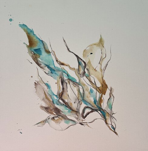 Moments/ softly unfolding Nr. 4 von Juli Rubin, Malerei kaufen auf Singulart