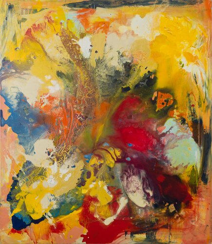 Daffodils & Roses by Thomas Hoitsma, Painting for Sale on Singulart