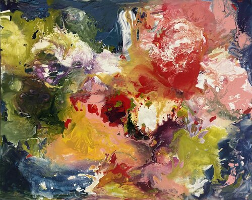 Bouquet #2 by Thomas Hoitsma, Painting for Sale on Singulart