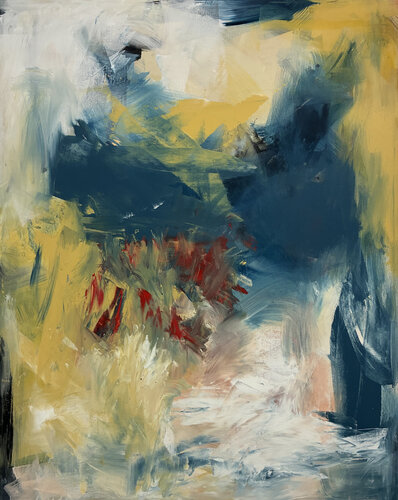 Red Flowers by Thomas Hoitsma, Painting for Sale on Singulart