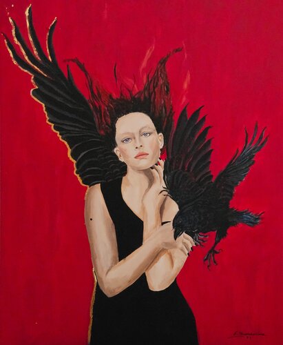 Anielica Czarta van Ewa Nowiszewska, Schilderij te koop op Singulart