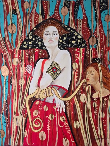W klimacie p. Klimta XIV di Ewa Nowiszewska, Pittura in vendita su Singulart