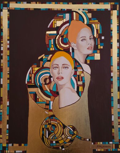 W klimacie p. Klimta - Panny van Ewa Nowiszewska, Schilderij te koop op Singulart