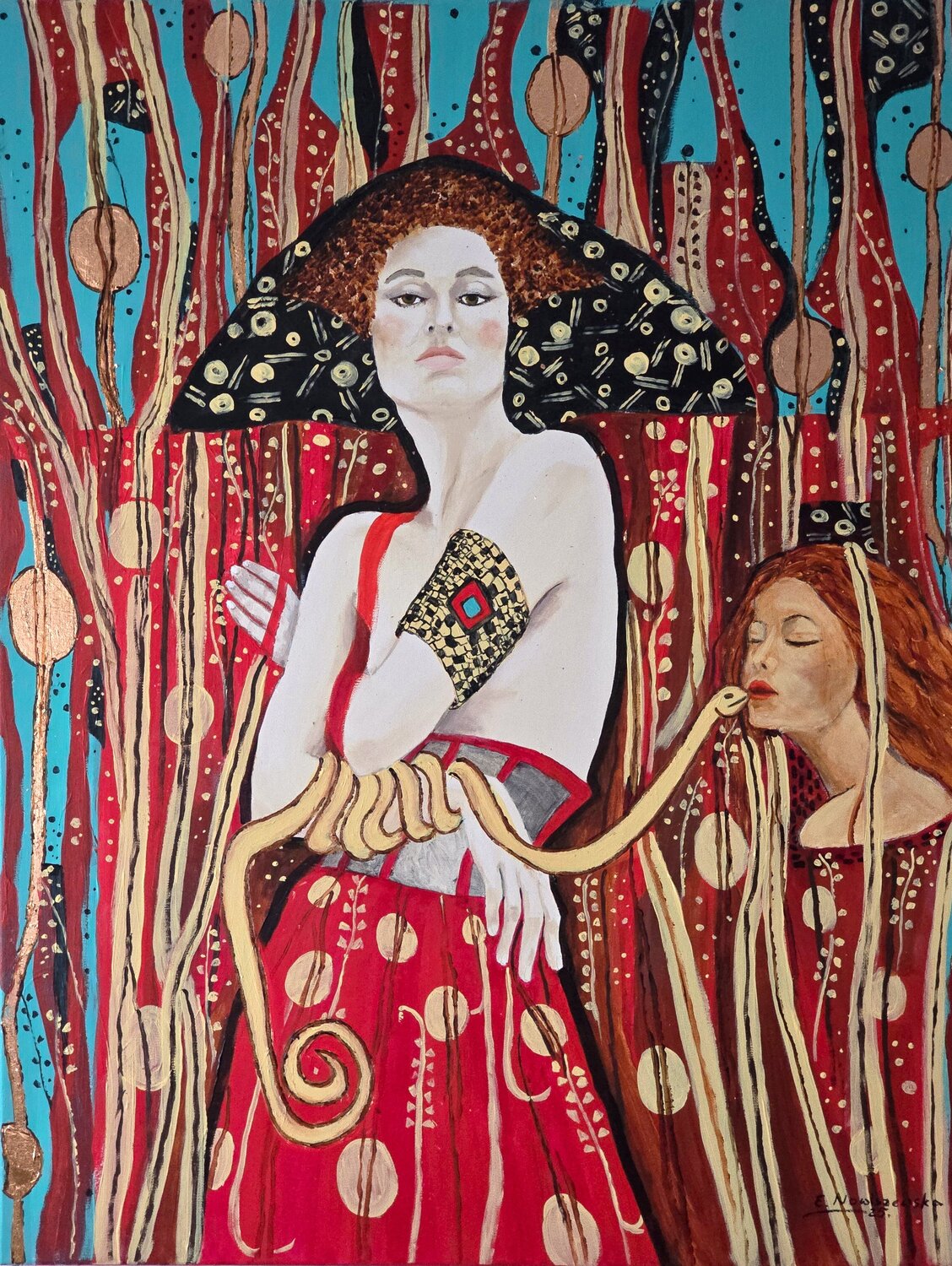 W klimacie p. Klimta XIV Ewa Nowiszewska Originalgemälde zu verkaufen
