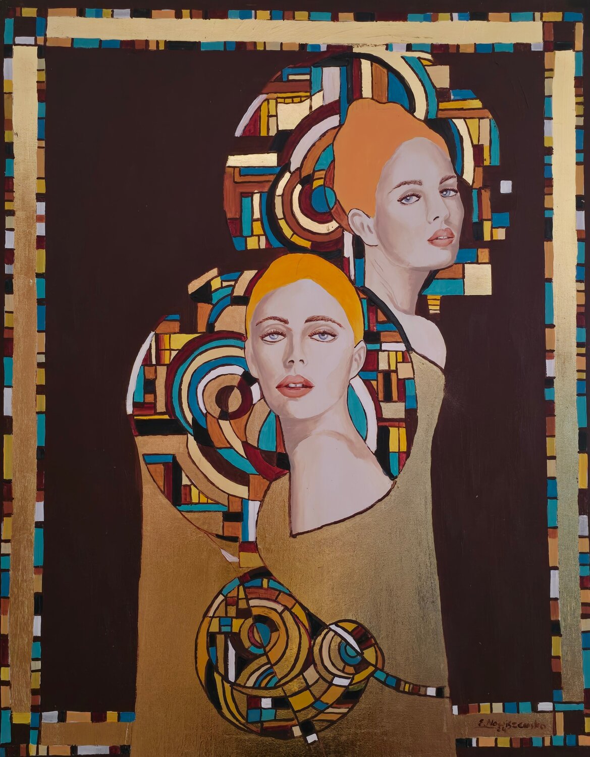 W klimacie p. Klimta - Panny Ewa Nowiszewska Originalgemälde zu verkaufen