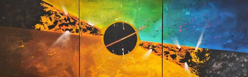 Entre deux mondes by Julien Abstrait, Painting for Sale on Singulart