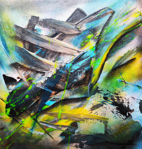 Prisme von Julien Abstrait, Malerei kaufen auf Singulart
