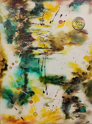 Aquarius 1 von Julien Abstrait, Malerei kaufen auf Singulart