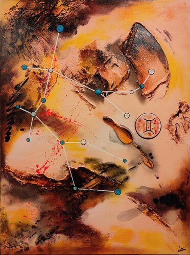 Gemini 3 van Julien Abstrait, Schilderij te koop op Singulart