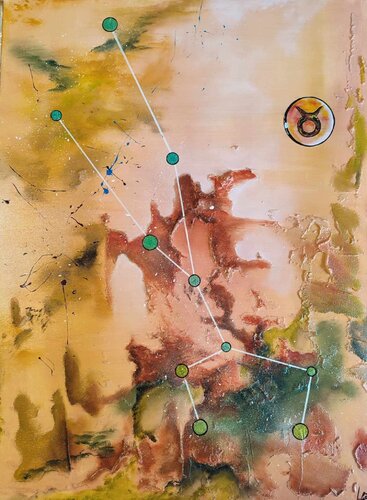 Taurus 1 by Julien Abstrait, Painting for Sale on Singulart